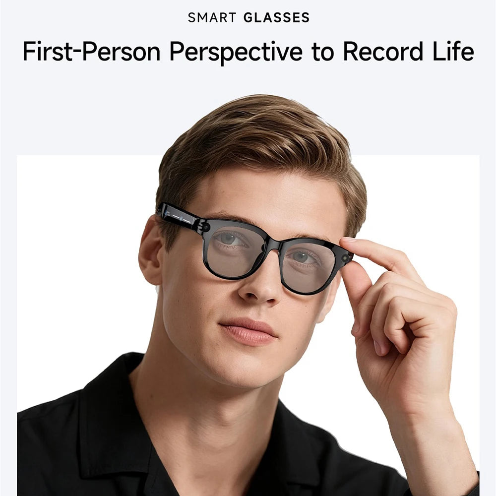 Lunettes Intelligentes AI Traduction Caméra Bluetooth Audio