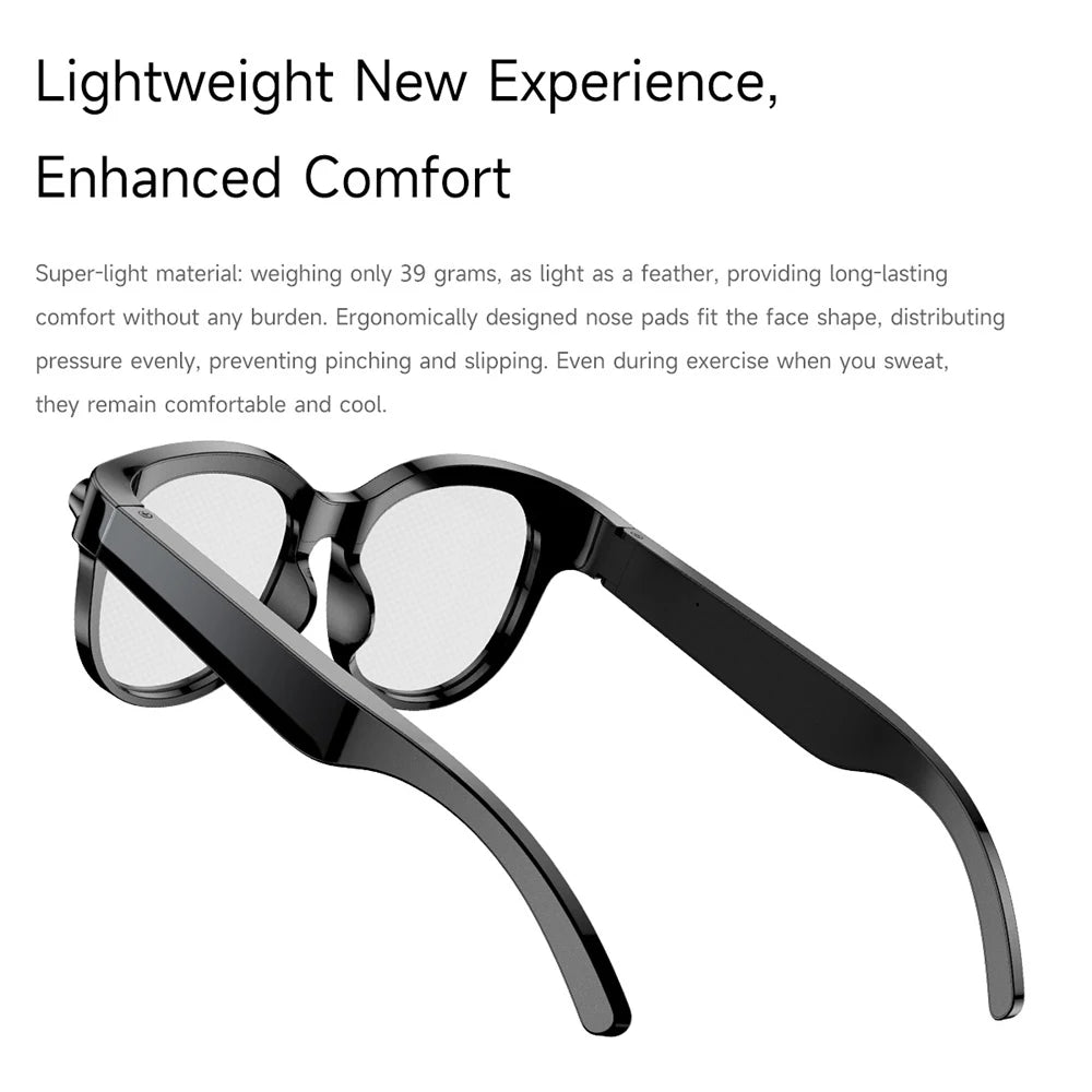 Lunettes Intelligentes AI Traduction Caméra Bluetooth Audio
