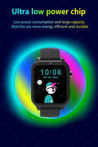 Montre connectée enfant HD Caméra 18 jeux Sommeil Réveil Calculatrice