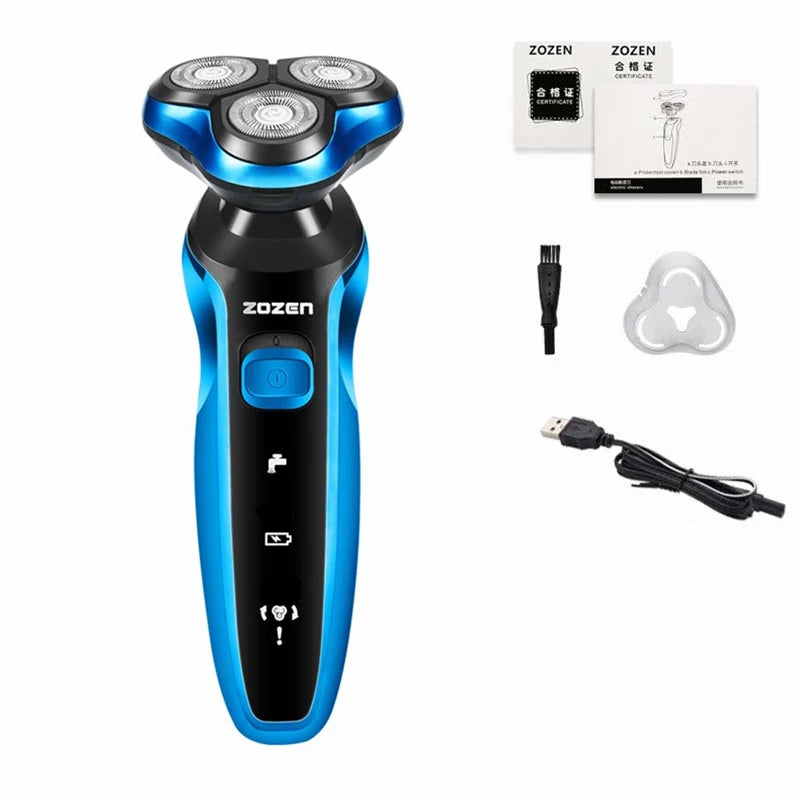 ZOZEN Rasoir Électrique Rechargeable Homme Femme Corps & Barbe