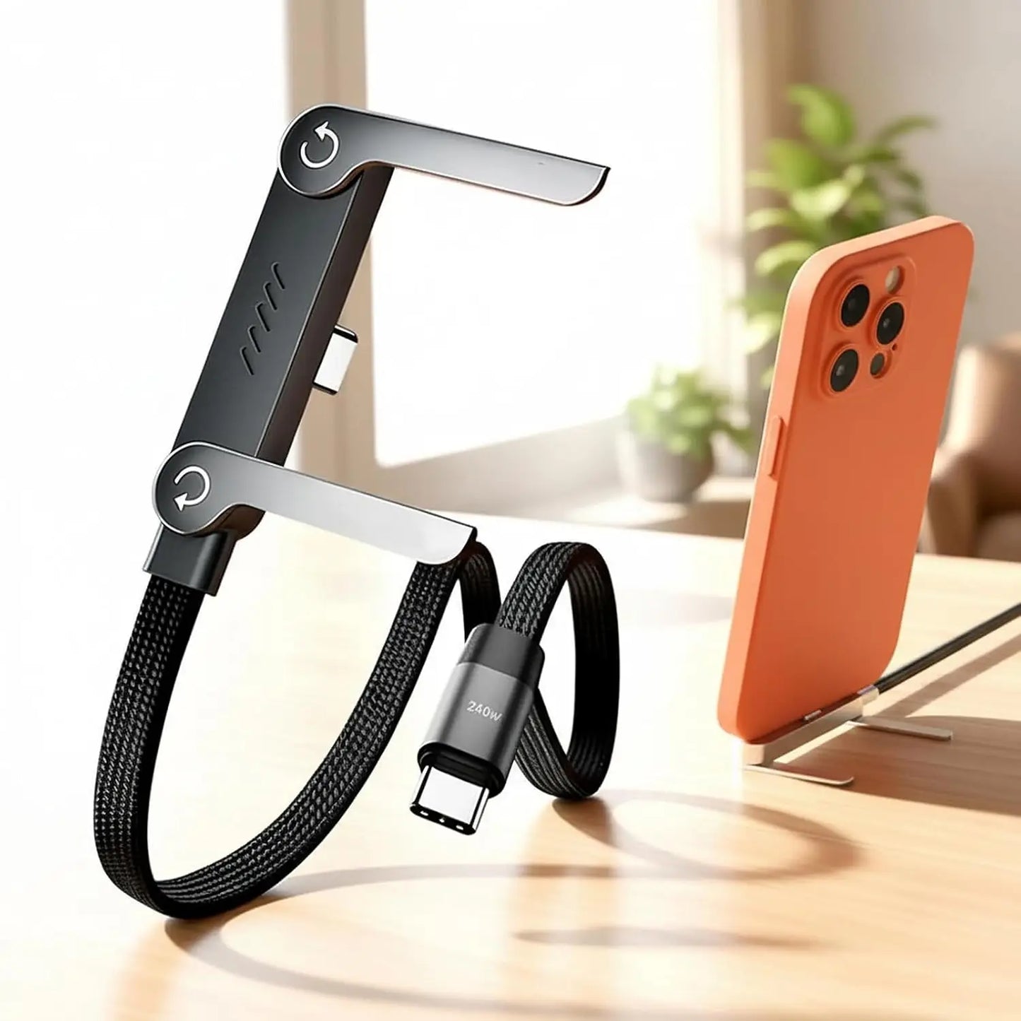 Câble USB-C tressé 240W charge rapide PD universel