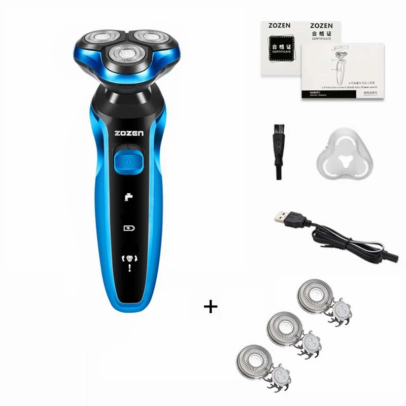 ZOZEN Rasoir Électrique Rechargeable Homme Femme Corps & Barbe