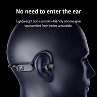 Casque Bluetooth Sport Étanche Conduction Osseuse avec Micro