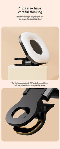 Mini lumière de remplissage LED pour Smartphone, 3 Modes, avec Clip de luminosité réglable, lumière vidéo Portable pour caméra Tiktok, IPad Mobile