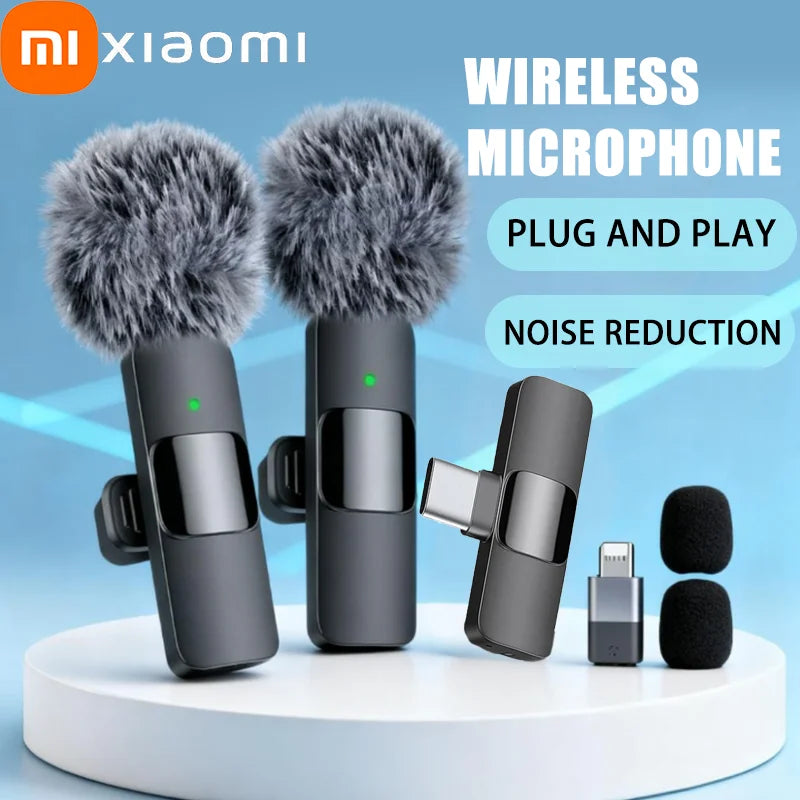 Xiaomi – Mini Wireless Portable Lavalier Microphone, for Live Streaming, Game Audio and Video Recording, iPhone and Android