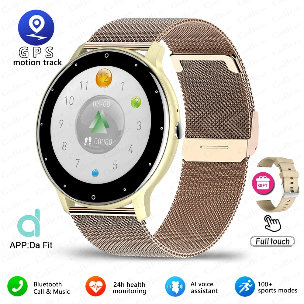 Montre connectée sport homme Bluetooth étanche tactile