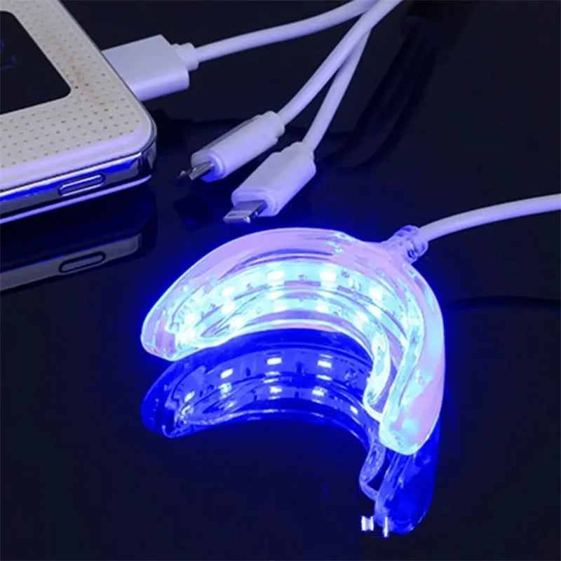 Accélérateur blanchiment dents LED bleue USB portable universel