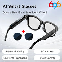 Lunettes Intelligentes AI Traduction Caméra Bluetooth Audio