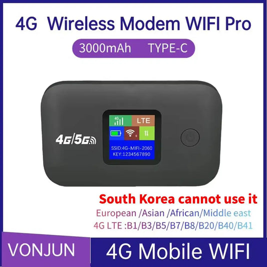 Routeur WiFi portable 4G LTE 150Mbps hotspot carte SIM