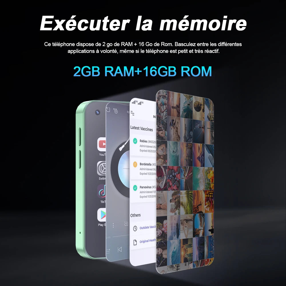 SERVO KING5000 Super Mini Smartphone 3G système Android 2 SIM veille WhatsAPP WiFi Hotspot 2.5 "écran petits téléphones mobiles intelligents