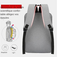 Sac à dos d'affaires étanche pour hommes, sacs à dos d'école USB, sac à dos pour ordinateur portable de 15.6 pouces, sacs à dos de grande capacité pour hommes
