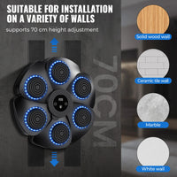 Machine boxe intelligente LED 6 cibles musique pour tous