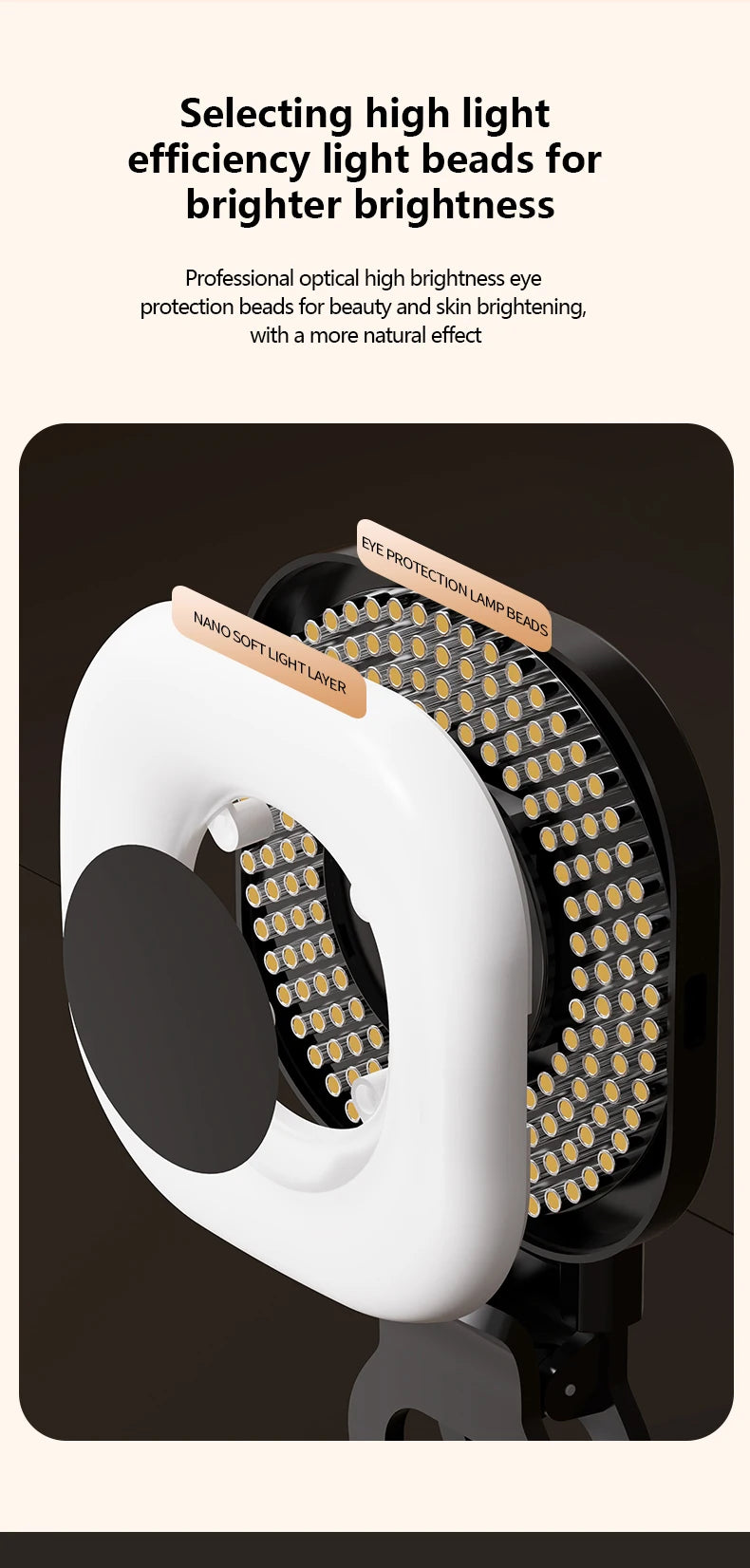 Mini lumière de remplissage LED pour Smartphone, 3 Modes, avec Clip de luminosité réglable, lumière vidéo Portable pour caméra Tiktok, IPad Mobile