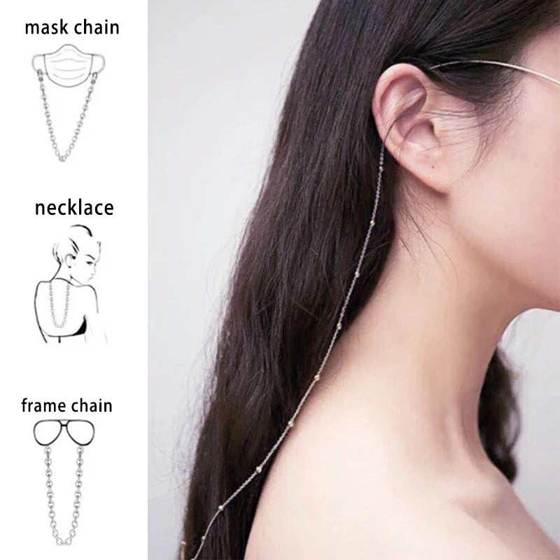 Eyeglass chain accessory sunglasses cord glasses decoration strap prevent loss mask decoration necklace chain