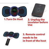 Masseur de cou EMS, Patch électrique de Massage des vertèbres cervicales pour soulager les douleurs musculaires et la Relaxation des épaules, civière de cou Portable