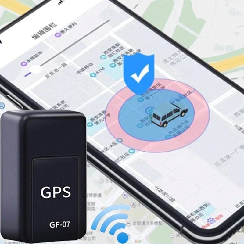 GF07 Mini dispositif de suivi GPS avec carte sim  ( non fournie ) , Position GPS APP traqueur GPS magnétique voiture fort Anti-perte localisateur GPS de véhicule