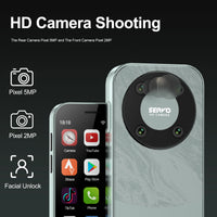 SERVO KING9000, petit téléphone portable Smartphone, écran HD 3.0 