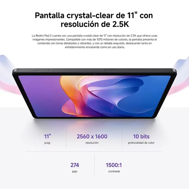 Tablette Xiaomi Redmi Pad 2 11" Helio G100 9000mAh