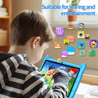 Tablette Android 13 pour enfants -BDF, extension 1 To, 4 Go de RAM, 64 Go de ROM, WiFi 5G, batterie 4000mAh, appareil photo touristique, cadeau pour enfants, logiciel pour enfants, 7 pouces