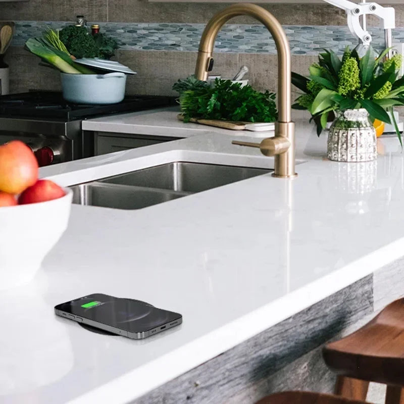 Chargeur sans fil rapide sous table pour iPhone Samsung