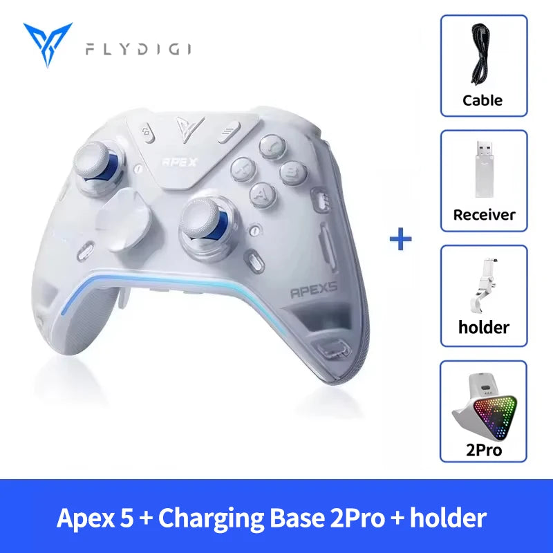 FlyDiGi APEX 5/4 Force Feedback Elite poignée Switch2 Elite poignée téléphone portable PC ordinateur Version Steam manette de jeu similaire à Xbox