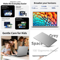 TECLAST F16Pro Laptop with Retro Keyboard4.2, 15.6 inch, 16GB RAM, 512GB SSD, Intel N95 Processor, 1080P FHD IPS Screen, WiFi 6, BT 5.0, USB 3.2, 38000mWh