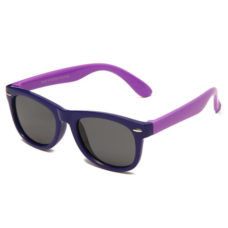 Lunettes de soleil classiques en Silicone pour enfants, UV400, pour garçons et filles, TR90, Protection UV