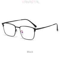 Hommes lunettes de Prescription optique lentilles lunettes de lecture femmes lumière bleue bloquant myopie lunettes métal titane lunettes cadre