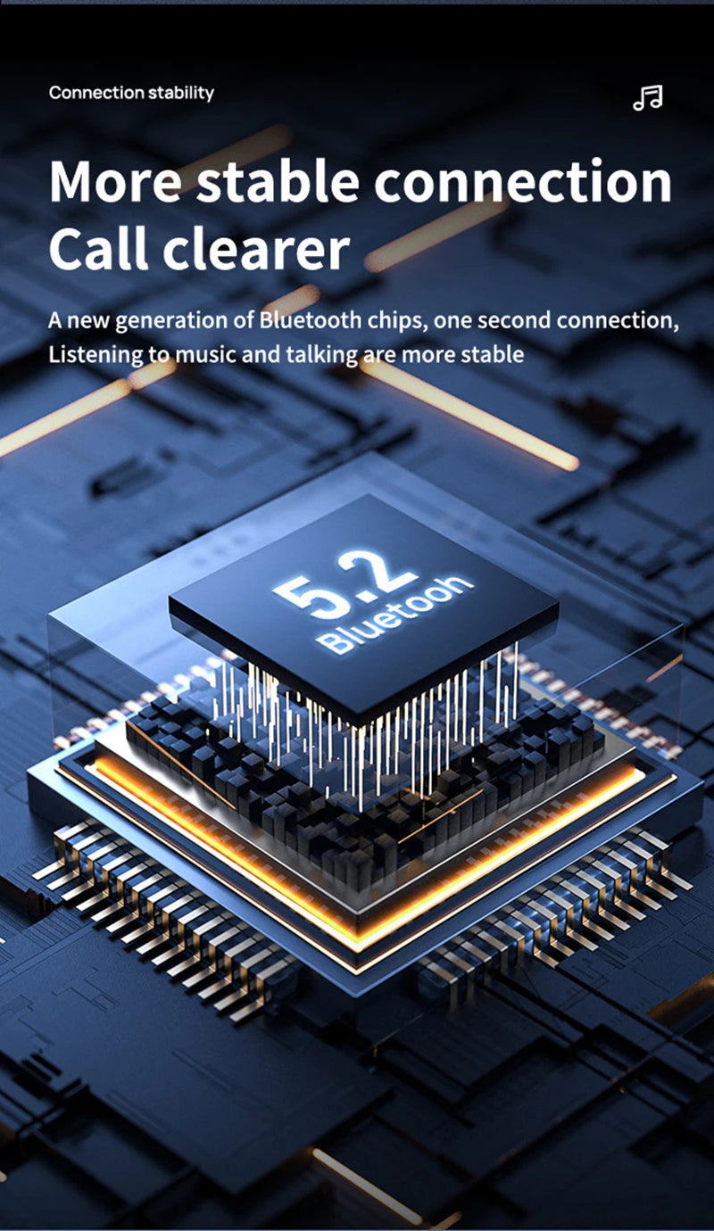 Casque Bluetooth Sport Étanche Conduction Osseuse avec Micro