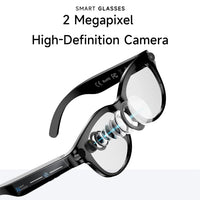 Lunettes Intelligentes AI Traduction Caméra Bluetooth Audio