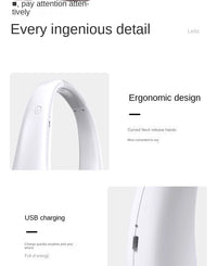 Mini ventilateur cou rechargeable sans lame 3 vitesses