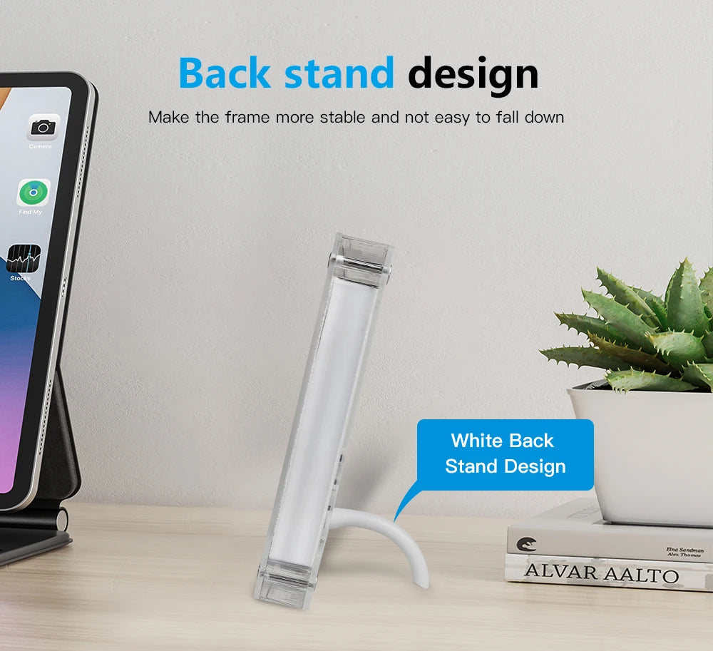 Cadre numérique acrylique 5 pouces IPS 4Go 1200mAh