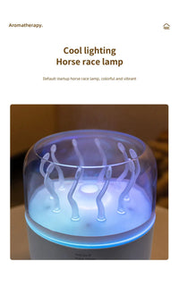 Diffuseur Méduse Rotatif Humidificateur LED Aromathérapie Maison Bureau