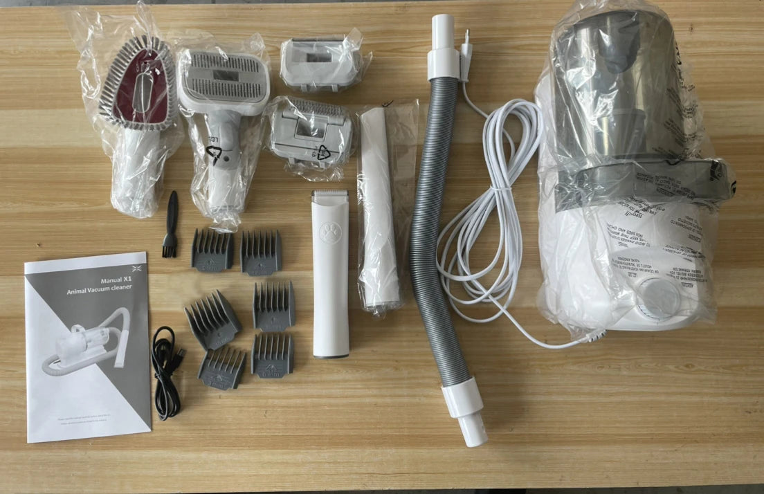 Kit toilettage aspirateur 2,5L MicroData chiens chats multifonction