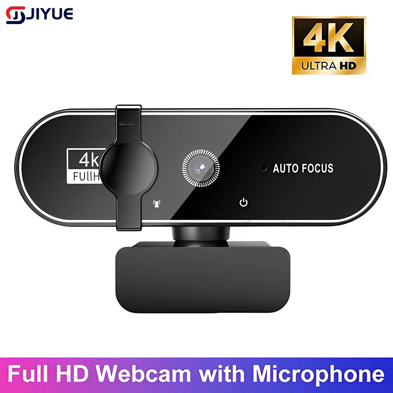 Webcams 4K USB caméra Web avec Microphone Autofocus 2K caméra PC ordinateur portable Streaming en direct 1080P Webcam pour les appels vidéo
