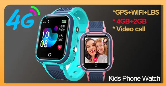 4G enfants montre intelligente GPS WiFi Tracker localisation appel vidéo SOS appel retour moniteur téléphone montre enfants Smartwatch garçon fille cadeaux
