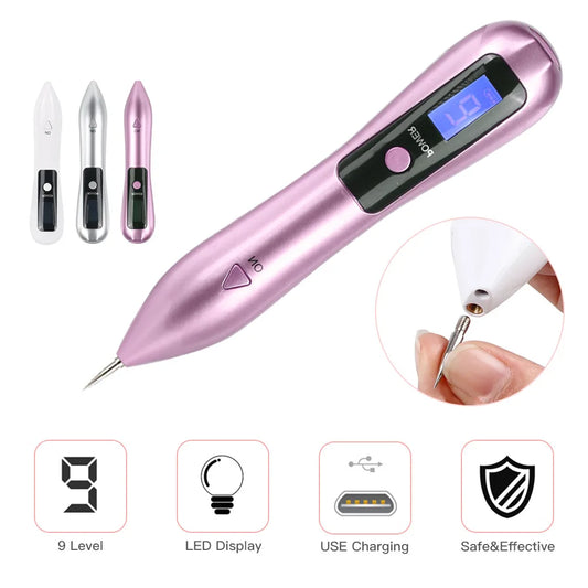 Stylo laser plasma 9 niveaux, élimination verrues et étiquettes