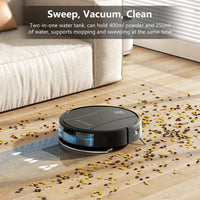 Aspirateur robot PrettyCare C2 4000Pa WiFi Alexa Auto Boost