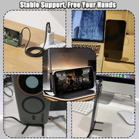 Câble Type-C 2-en-1 90° charge rapide 240W support