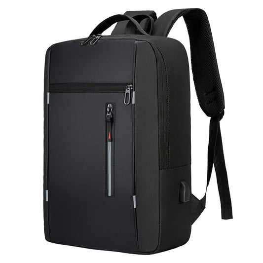 Sac à dos d'affaires étanche pour hommes, sacs à dos d'école USB, sac à dos pour ordinateur portable de 15.6 pouces, sacs à dos de grande capacité pour hommes