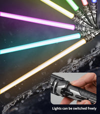 Sabre laser 2-en-1 télescopique 7 couleurs avec son