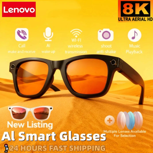 Lunettes Xiaomi 4K IA caméra Bluetooth traduction assistant vocal