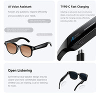 Lunettes Intelligentes AI Traduction Caméra Bluetooth Audio