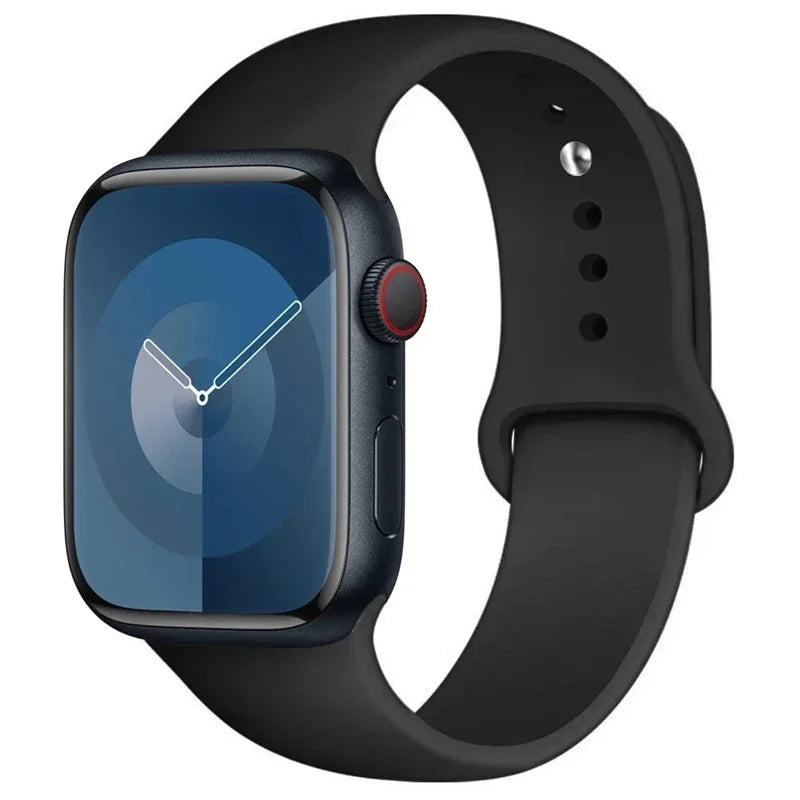 Bracelet silicone sport pour Apple Watch séries 5 à 11.
