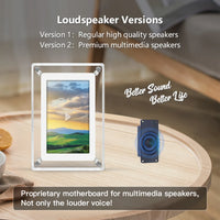 Cadre numérique acrylique 5 pouces IPS 4Go 1200mAh