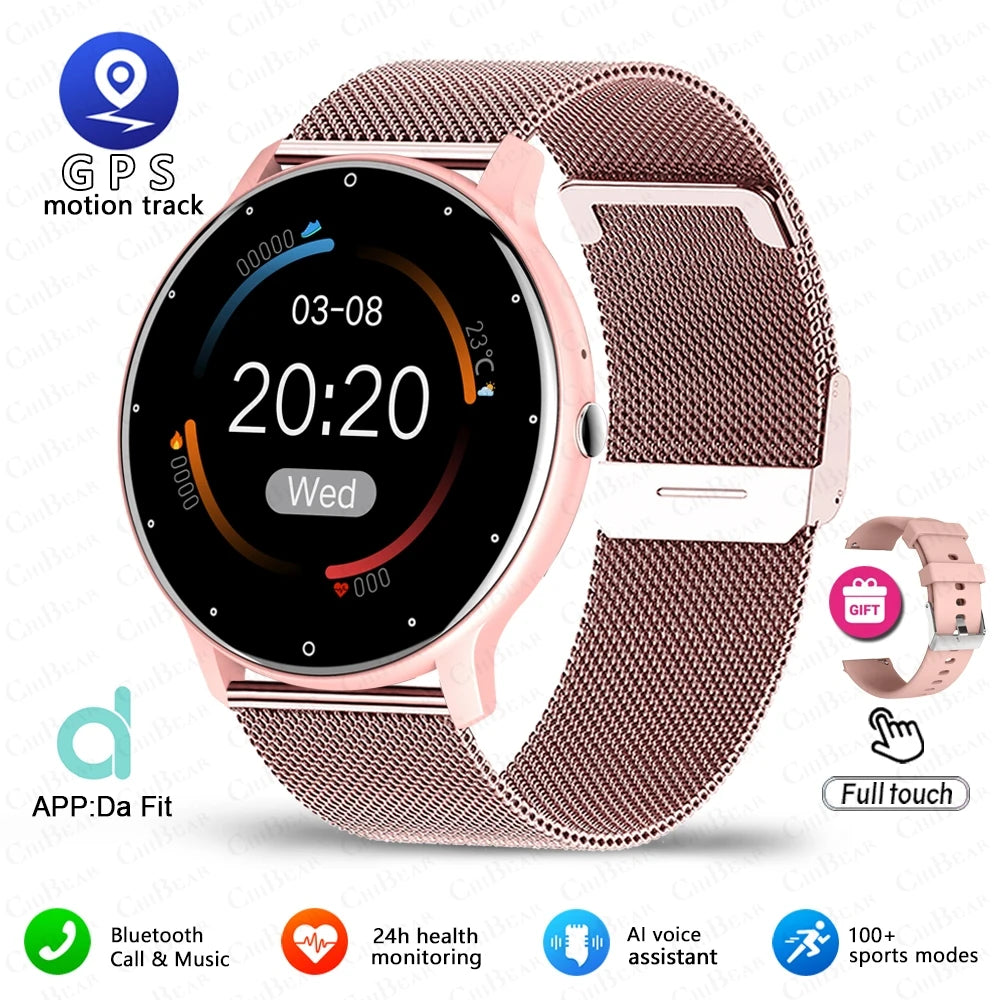 Montre connectée sport homme Bluetooth étanche tactile