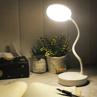Lampe bureau LED flexible avec port USB tactile