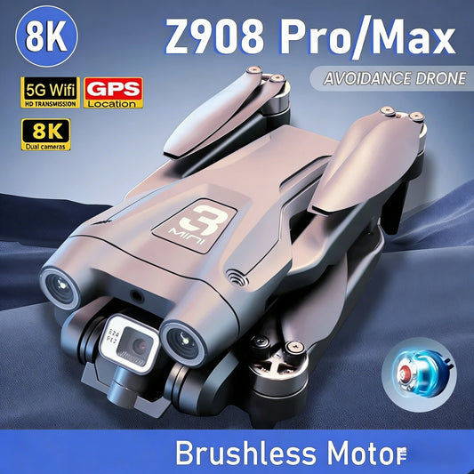 Drone Z908 Pro MAX 8K ESC évitement obstacles 3 côtés