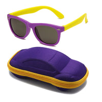 Lunettes de soleil classiques en Silicone pour enfants, UV400, pour garçons et filles, TR90, Protection UV