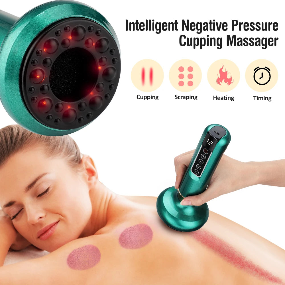 Appareil de Massage Intelligent – Ventouses Électriques Chauffantes